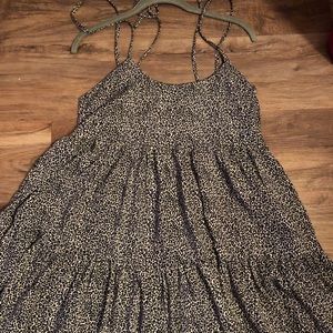 Black and white Leopard print dress